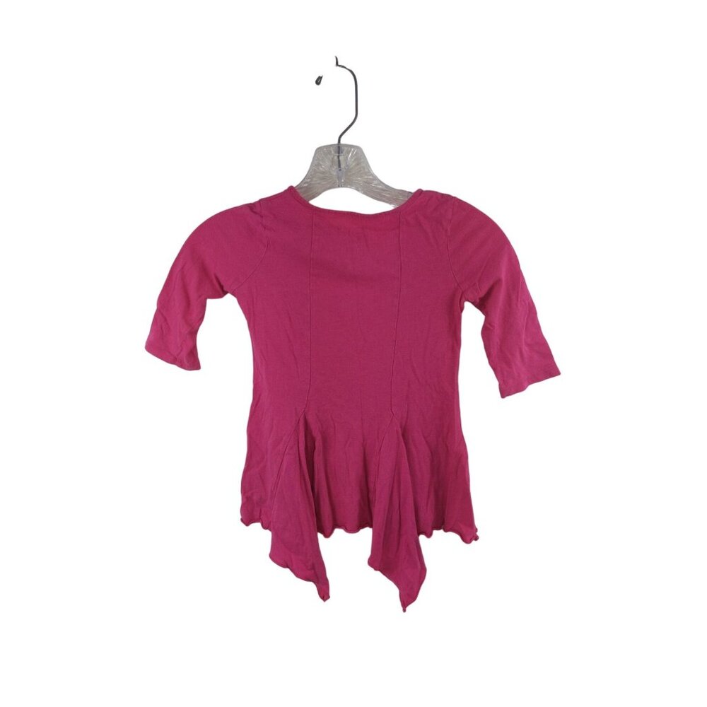 Total Gold Pink Size Small 6/7 Cotton Blend Bow Top/shirt 36e - Picture 6 of 7